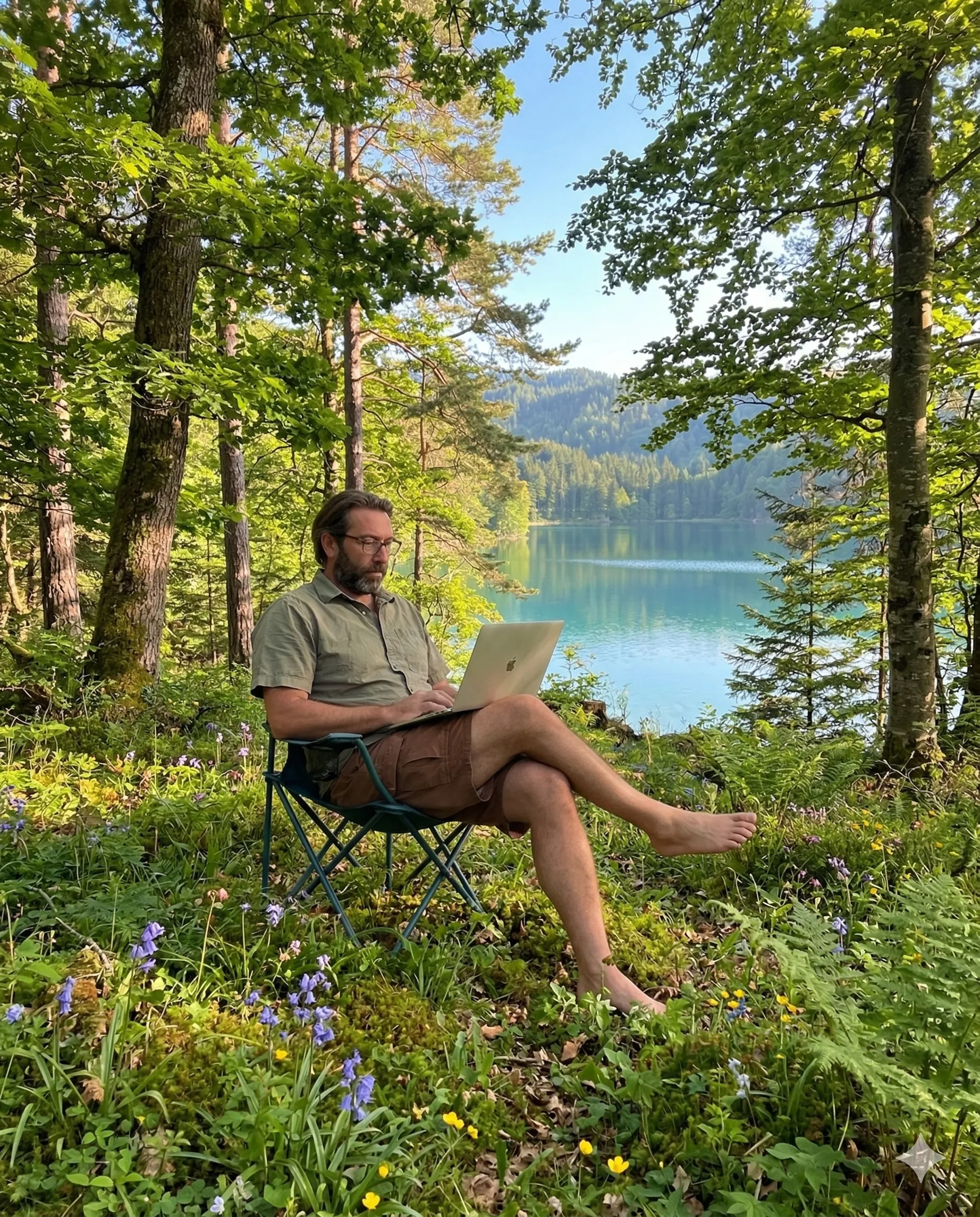 Jean-Pierre Joignant dans un paysage naturel